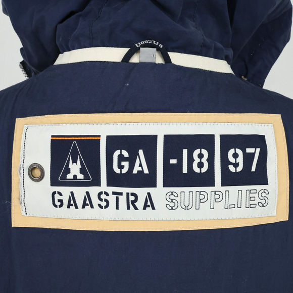 Gaastra Supplies Jacket Womens Medium Tan Hooded Full Zip Snaps Pockets Bomber - Picture 4 of 16